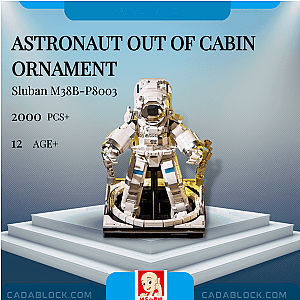 Sluban M38B-P8003 Astronaut Out of Cabin Ornament Space