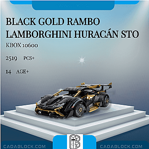 K-Box 10600 Black Gold Rambo Lamborghini Huracán STO Technician