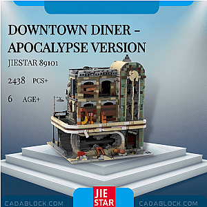 JIESTAR 89101 Downtown Diner - Apocalypse Version Minecraft