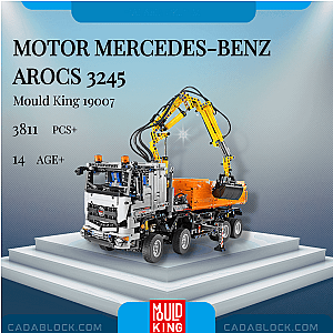 MOULD KING 19007 Motor Mercedes-Benz Arocs 3245 Technician