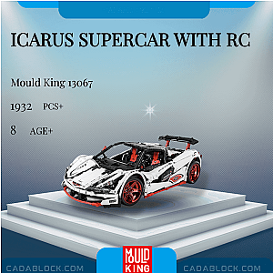 MOULD KING 13067 ICARUS Supercar With RC Technician