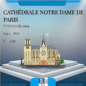 ZHEGAO QL0964 Cathédrale Notre Dame de Paris Modular Building