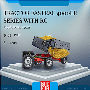 MOULD KING 17021 Tractor Fastrac 4000er series with RC Technician
