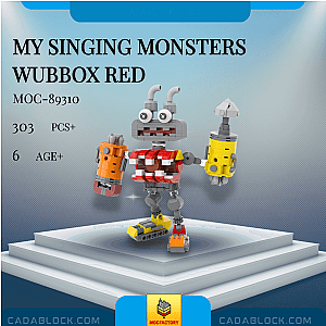 MOC Factory 89310 My Singing Monsters Wubbox Red Movies and Games