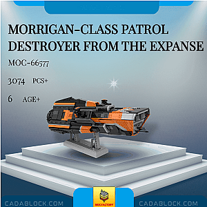 MOC Factory 66577 Morrigan-class Patrol Destroyer from The Expanse Space