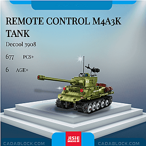DECOOL / JiSi 3908 Remote Control M4A3K Tank Military