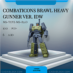 MAGIC SQUARE MS-B51D Combaticons Brawl Heavy Gunner Ver. IDW Creator Expert