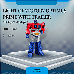 MAGIC SQUARE MS-B46 Light of Victory Optimus Prime with Trailer Creator Expert