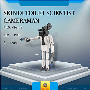 MOC Factory 89307 Skibidi Toilet Scientist Cameraman Movies and Games