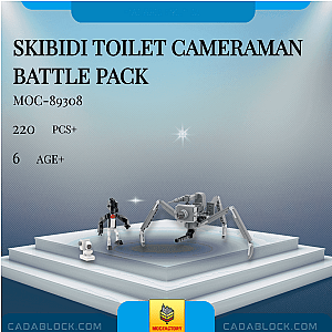 MOC Factory 89308 Skibidi Toilet Cameraman Battle Pack Movies and Games