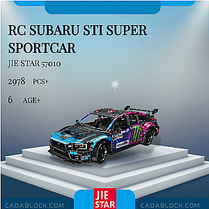 JIESTAR 57010 RC Subaru STI Super SportCar Technician