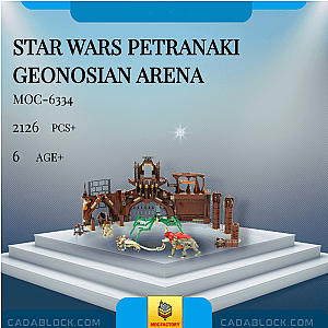 MOC Factory 6334 Star Wars Petranaki Geonosian Arena Star Wars