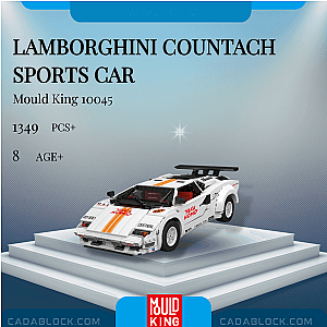 MOULD KING 10045 Lamborghini Countach Sports Car Technician