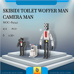 MOC Factory 89342 Skibidi Toilet Woffer Man Camera Man Creator Expert