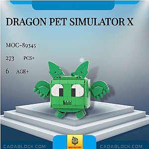 MOC Factory 89345 Dragon Pet Simulator X Creator Expert