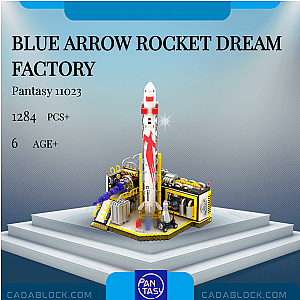 Pantasy 11023 Blue Arrow Rocket Dream Factory Space