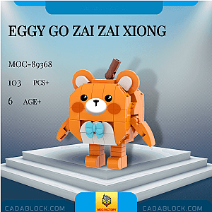 MOC Factory 89368 Eggy Go Zai Zai Xiong Movies and Games