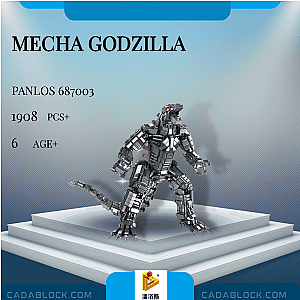 PANLOSBRICK 687003 Mecha Godzilla Movies and Games