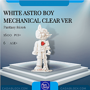 Pantasy 86206 White Astro Boy Mechanical Clear Ver Movies and Games