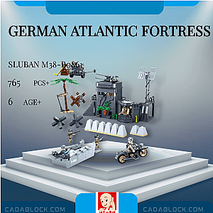 Sluban M38-B0861 German Atlantic Fortress Military