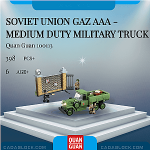 QUANGUAN 100113 Soviet Union GAZ AAA - Medium Duty Military Truck Military