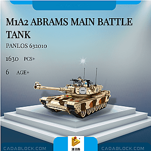 PANLOSBRICK 632010 M1A2 Abrams Main Battle Tank Military