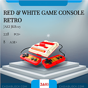 JAKI JK8213 Red &amp; White Game Console Retro Creator Expert