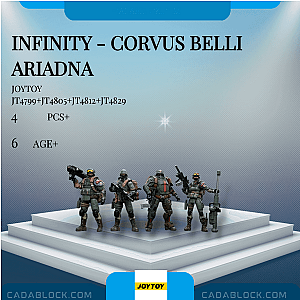 Joytoy JT4799+JT4805+JT4812+JT4829 Infinity - Corvus Belli Ariadna Creator Expert