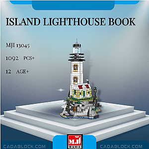 MJ 13045 Island Lighthouse Book Creator Expert