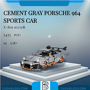 K-Box 10220B Cement Gray Porsche 964 Sports Car Technician