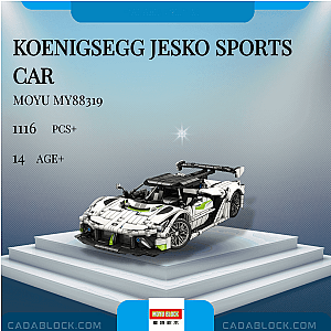 MOYU MY88319 Koenigsegg Jesko Sports Car Technician