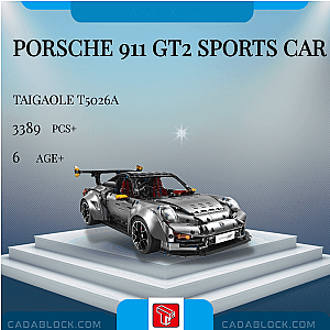 TaiGaoLe T5026A Porsche 911 GT2 Sports Car Technician