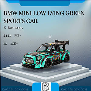 K-Box 10505 BMW MINI Low Lying Green Sports Car Technician