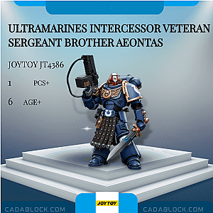 Joytoy JT4386 Ultramarines Intercessor Veteran Sergeant Brother Aeontas Creator Expert