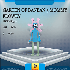 MOC Factory 89351 Garten of Banban 3 Mommy Flowey Movies and Games