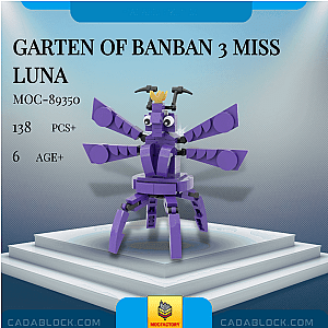 MOC Factory 89350 Garten of Banban 3 Miss Luna Movies and Games