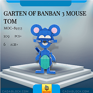 MOC Factory 89353 Garten of Banban 3 Mouse Tom Movies and Games