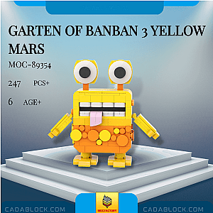 MOC Factory 89354 Garten of Banban 3 Yellow Mars Movies and Games