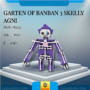 MOC Factory 89355 Garten of Banban 3 Skelly Agni Movies and Games