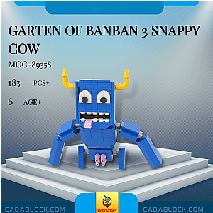 MOC Factory 89358 Garten of Banban 3 Snappy Cow Movies and Games