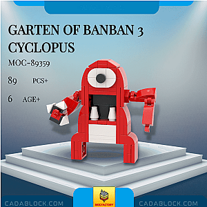 MOC Factory 89359 Garten of Banban 3 Cyclopus Movies and Games