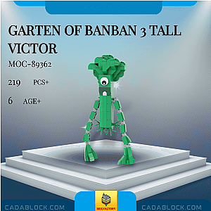 MOC Factory 89362 Garten of Banban 3 Tall Victor Movies and Games