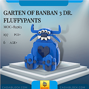MOC Factory 89363 Garten of Banban 3 Dr. Fluffypants Movies and Games
