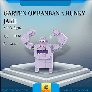 MOC Factory 89364 Garten of Banban 3 Hunky Jake Movies and Games