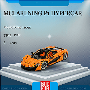 MOULD KING 13090 McLarening P1 Hypercar Technician