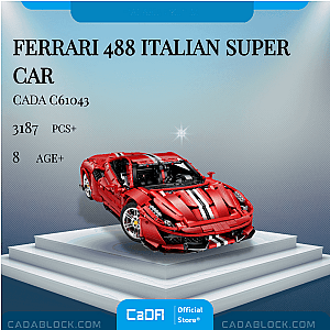 CaDa C61043 Ferrari 488 Italian Super Car Technician