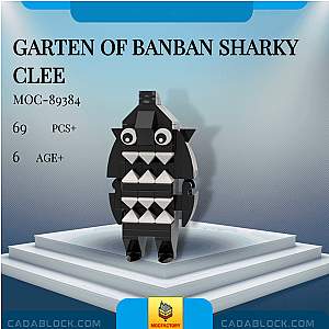 MOC Factory 89384 Garten of Banban Sharky Clee Movies and Games