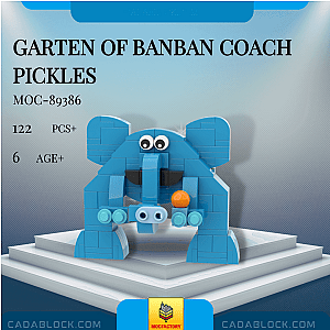 MOC Factory 89386 Garten of Banban Coach Pickles Movies and Games