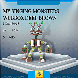 MOC Factory 89388 My Singing Monsters Wubbox Deep Brown Movies and Games