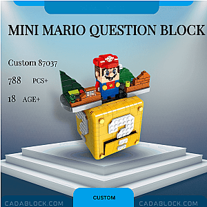 Custom 87037 Mini Mario Question Block Creator Expert